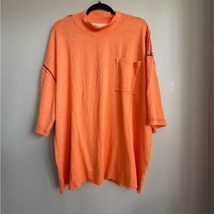 POL Vibrant Orange Relaxed Tee